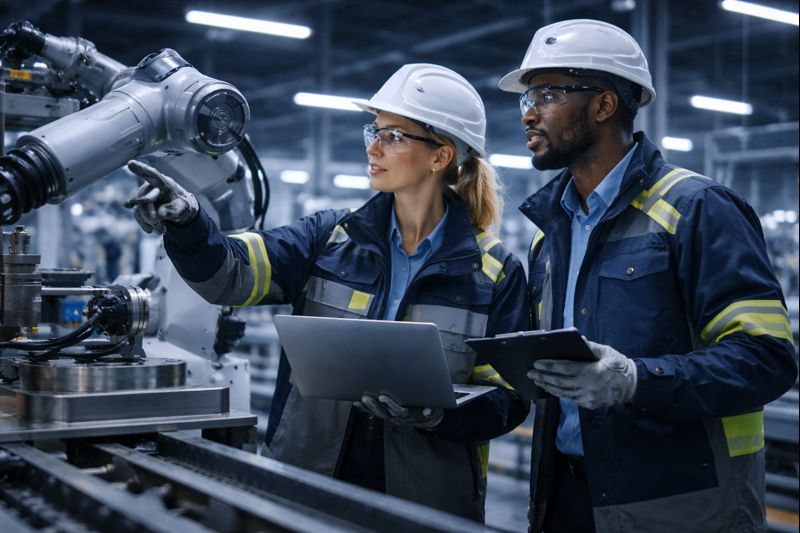 Industrial equipment in a smart factory